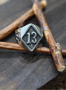 朋克个性欧美风潮流钛钢戒指饰品