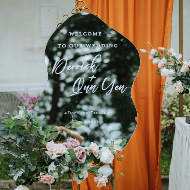 ins风云朵镜户外拍照婚礼婚庆结婚镜面签到打卡迎宾牌异形化妆镜,淘宝优惠券,粉丝福利购,淘宝优惠卷