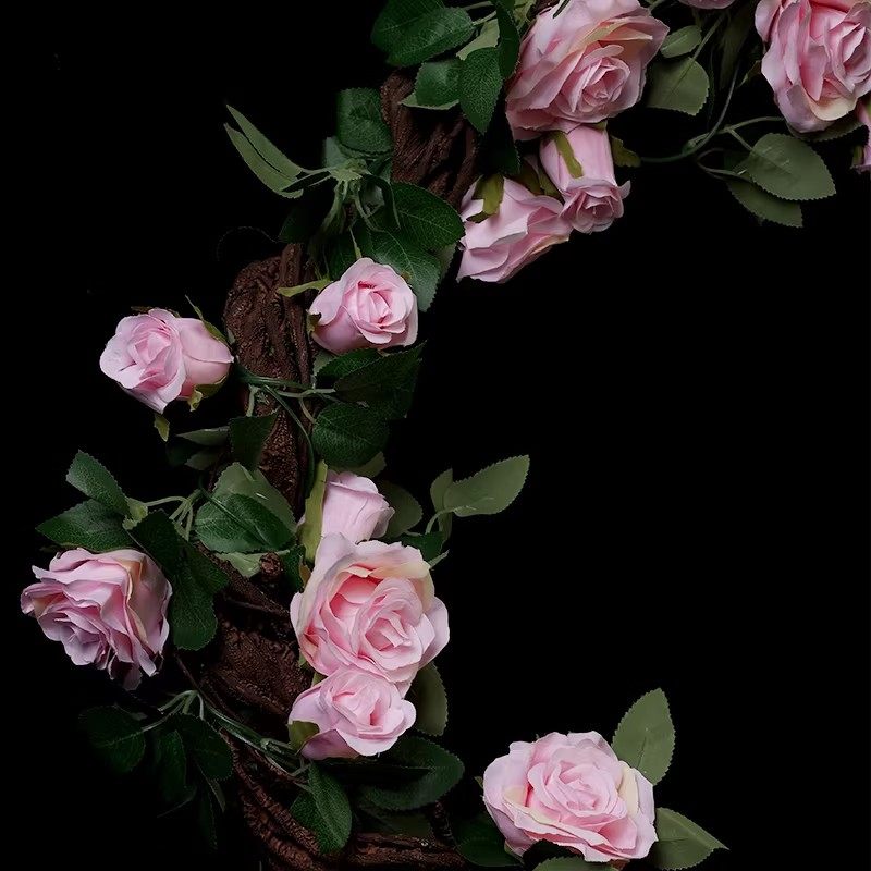 仿真玫瑰花藤假花装饰空调管道缠绕遮挡拱门楼梯藤蔓花婚庆塑料花,淘宝优惠券,粉丝福利购,淘宝优惠卷