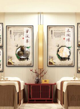 中医药房中药店名贵药材店挂画