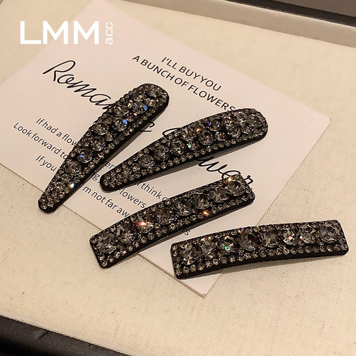 精致时尚2025满钻发夹女网红气质刘海侧边夹新款百搭一字夹头饰 - 图3