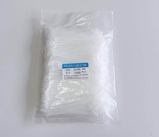 Small cable ties Gardening Nylon cable ties National standard 3x100 width 2.5mm length 10 cm wire tie wire belt plastic belt