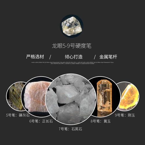 莫氏（摩氏）硬度笔1-10硬度检测单支卖珠宝玉石硬度鉴定比热导仪准硬测原石陶瓷地板砖地坪手机钢化膜玻璃屏 - 图1