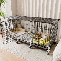 Dog Cage Subminiature Dog Medium-sized Dog Teddy Bou Mekki Indoor Special Pet Dog Dog With Toilet Integrated Dog Kennel