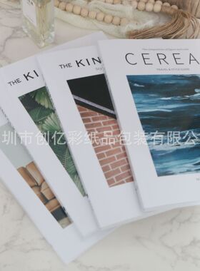 现货彩色家具英文时尚杂志真书样板房装饰道具可翻阅摆件书