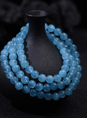 水晶天然冰种海蓝宝石多圈