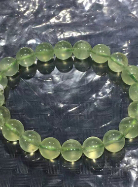 葡萄石荧光绿减压礼物手串高级感