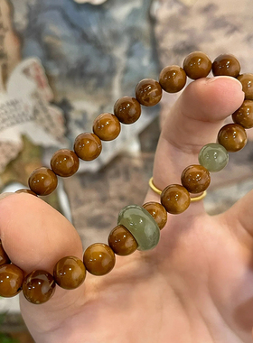 库克搭配和田玉易盘完一天就上色