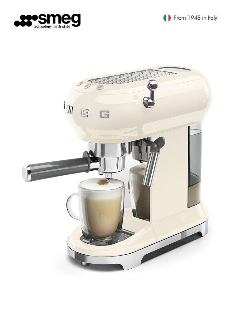 smeg /斯麦格ecf01意式家用咖啡机 SMEG麦狮咖啡机