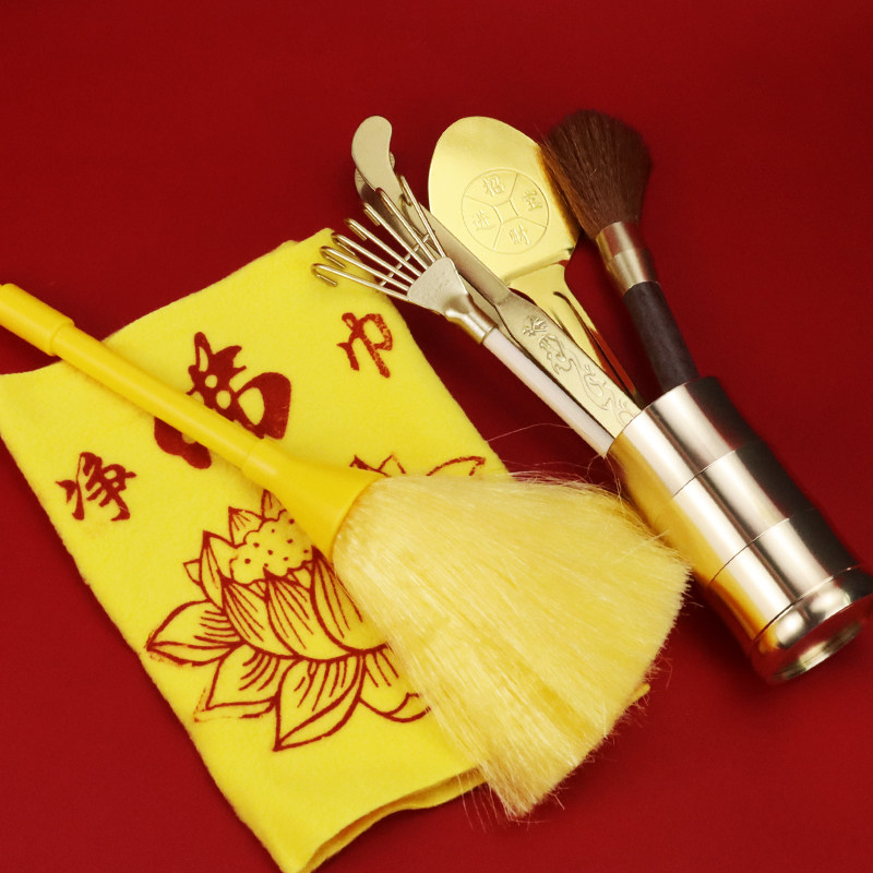 香炉清理工具套装佛尘扫香灰铲香根夹平灰压家用佛堂香灰清洁用品,淘宝优惠券,粉丝福利购,淘宝优惠卷