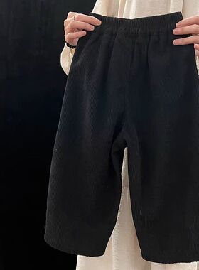 儿童冬季灯芯绒长裤宝宝
