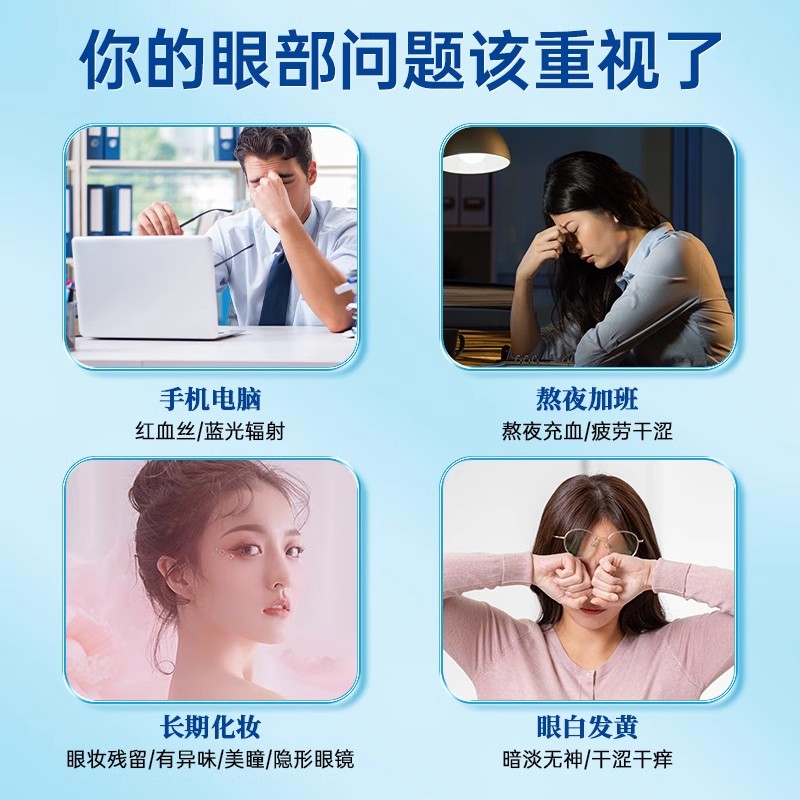 同仁堂草本洗眼液清洗眼睛缓解非眼疲劳干涩止痒水清洁眼部护理液