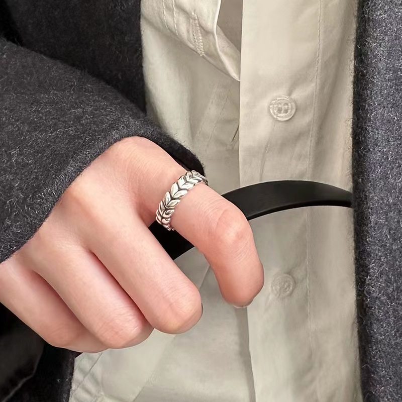 S925新款小众复古特立独行的爱心戒指女时尚简约百搭做旧开口戒,淘宝优惠券,粉丝福利购,淘宝优惠卷