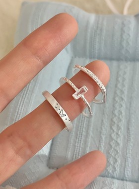 甜美精致百搭戒指女ins风小众设计感蝴蝶开口指环小清新食指戒潮