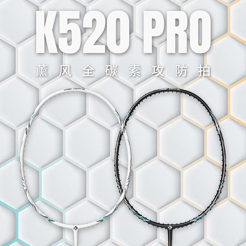 熏风K520羽毛球拍K520PRO碳素纤维超轻学生初学训练单拍薰风正品-图0