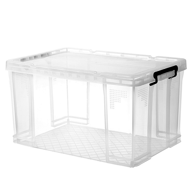 透明收纳箱直角加厚抗压储物箱食品级塑料箱家用大号衣服整理箱,淘宝优惠券,粉丝福利购,淘宝优惠卷