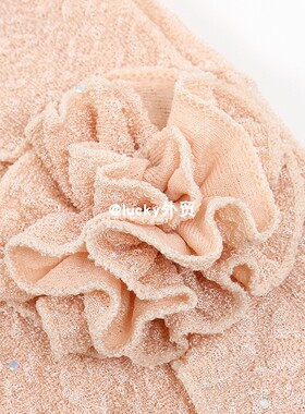 外贸民族风盘花花朵头巾帽简便套头帽包头帽女士月子帽turban hat
