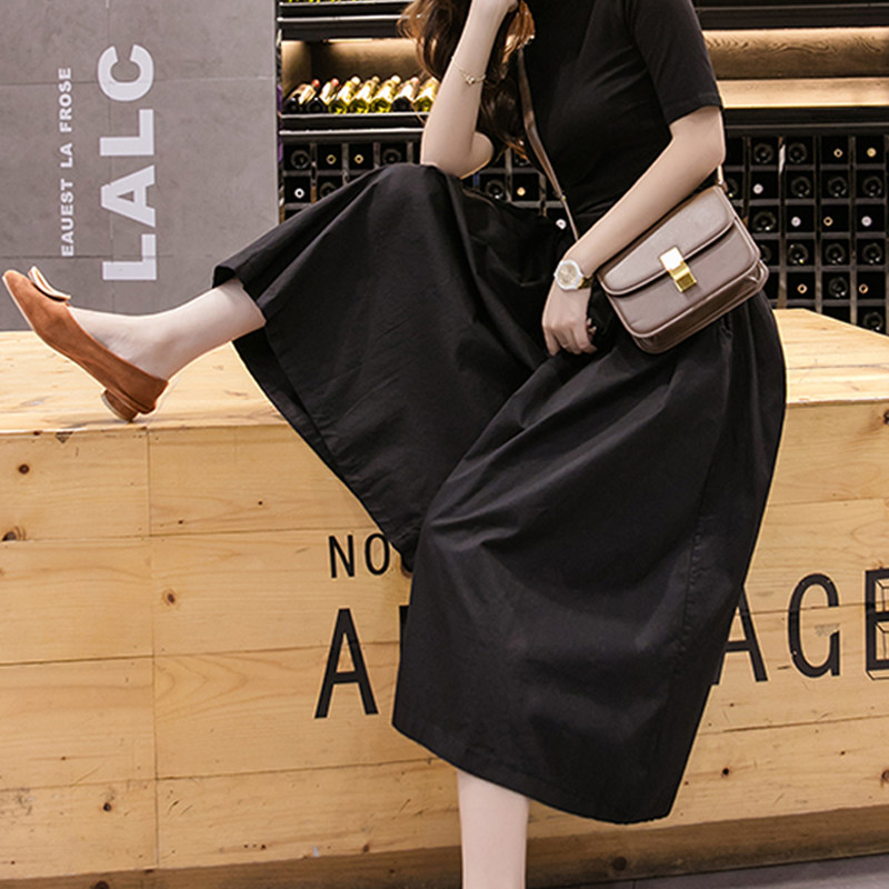 高腰显瘦裤裙2020春秋中长款休闲裤 奈菲妮休闲裤