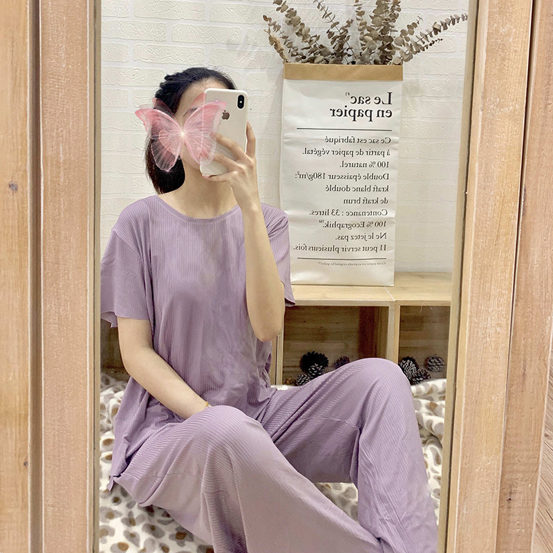 wesituo /温馨兔懒人宅宅装女睡衣 温馨兔睡衣/家居服套装