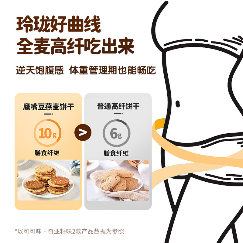 原豆复兴鹰嘴豆粗粮燕麦饼干无蔗糖 原豆复兴营养（消化）饼干