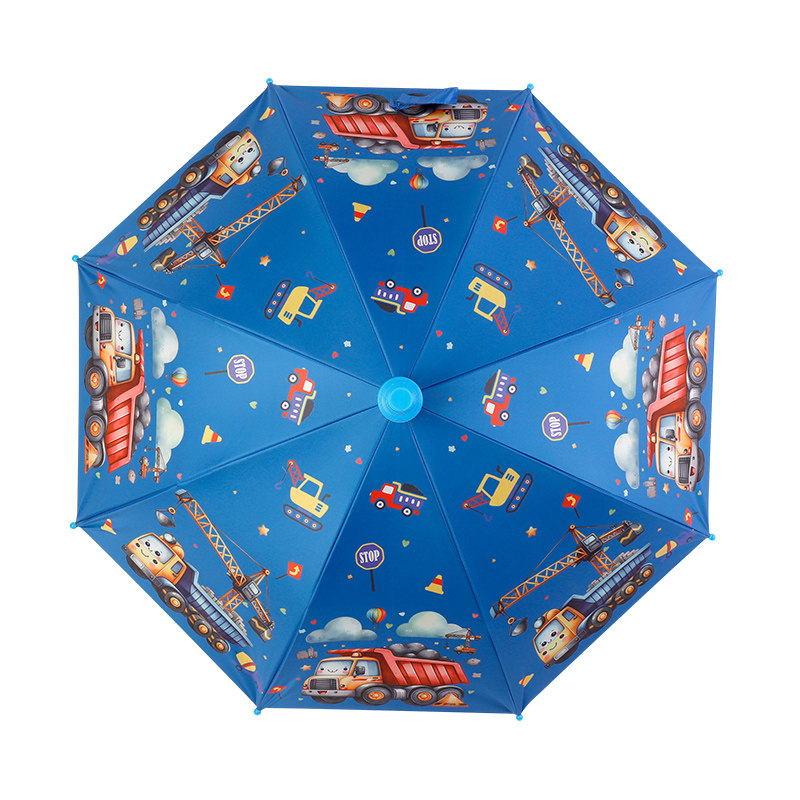 工程挖掘儿童雨伞宝宝幼儿园可爱超轻便上学男女童自动长柄太阳伞,淘宝优惠券,粉丝福利购,淘宝优惠卷