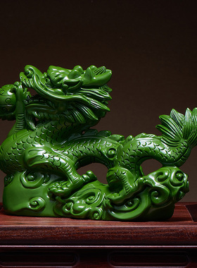 花梨木中式办公室手工精雕龙