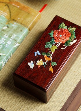 印度小叶紫檀珠宝首饰盒