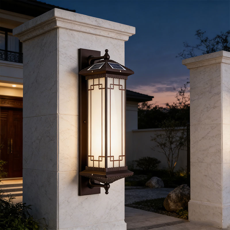 太阳能户外庭院壁灯室外防水别墅大门罗马柱子灯花园外墙围墙壁灯,淘宝优惠券,粉丝福利购,淘宝优惠卷