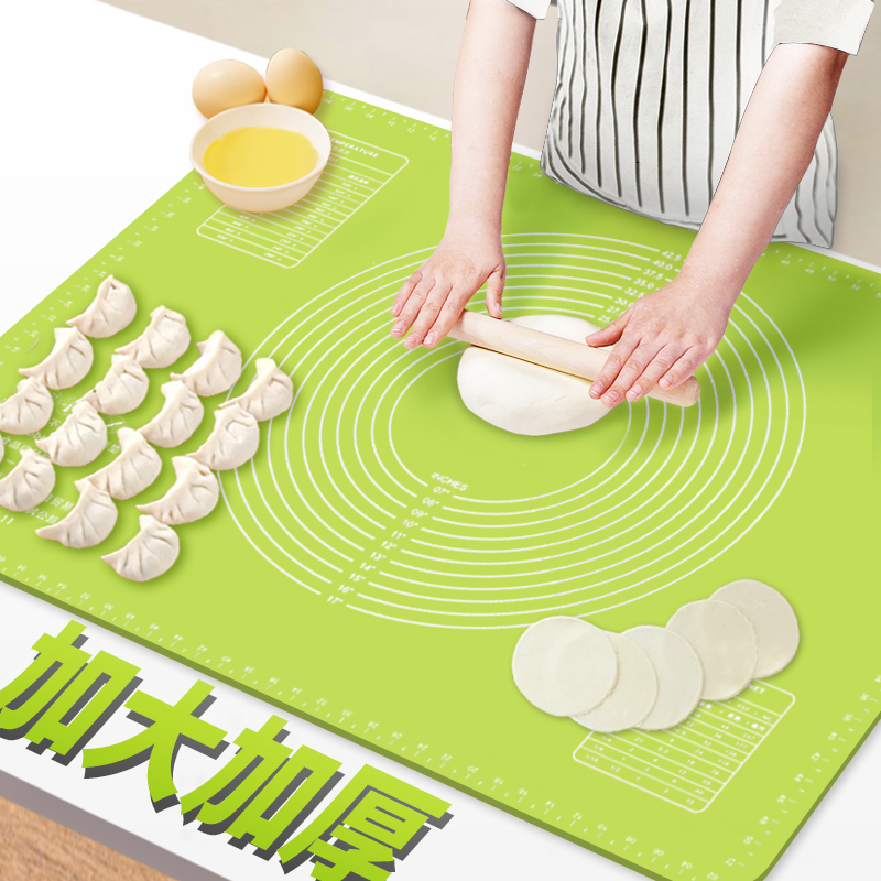 食品级硅胶垫揉面垫大号家用和面板擀面垫子硅胶面板塑料烘焙案板-图1