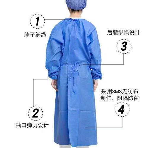 新日期医用一次性隔离衣独立包装隔离服加厚长款非无菌防水防护服 - 图0