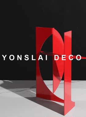 简约现代风金属样板房间软装饰品