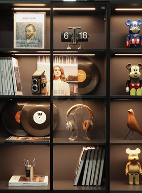 现代样板间博古架展示架