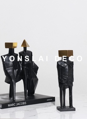 样板房间抽象人物展厅软装饰品