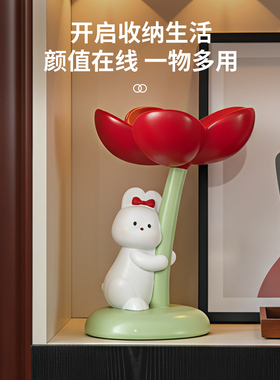 【热销】兔子捧花糖果收纳盘
