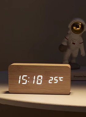 LED时钟办公室电脑桌面工位书桌电竞房间布置装饰品摆件家居好物