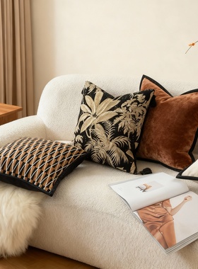 法式复古羽毛抱枕客厅沙发靠垫