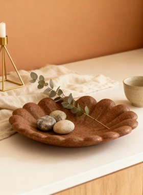 桌面圆形麻绳客厅寂风创意