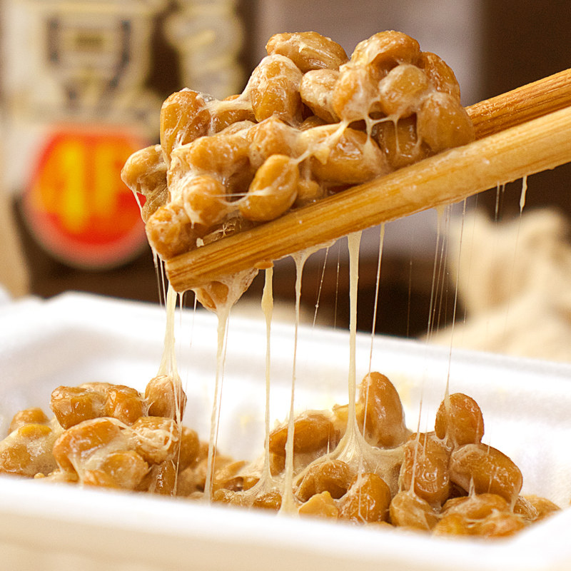 日本原装进口纳豆4盒/组 北海道滨莉纳豆旗舰店即食拉丝发酵小粒