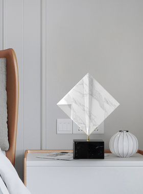 工艺轻奢风大理石方形软装饰品