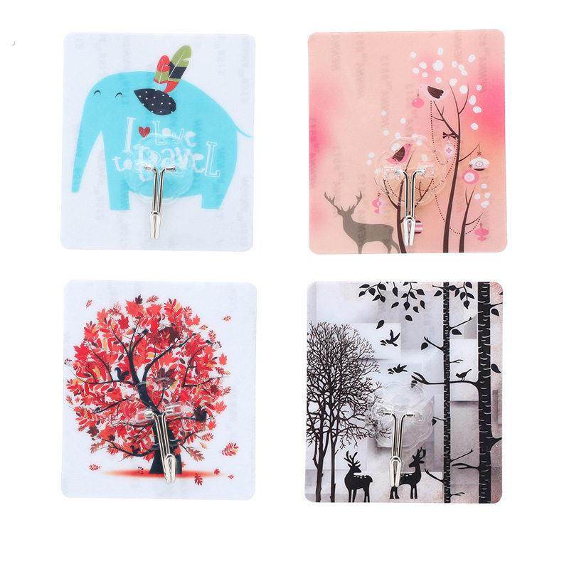 透明挂钩亚克力挂钩子母扣新型挂钩彩色挂钩免打孔承力重粘墙牢固,淘宝优惠券,粉丝福利购,淘宝优惠卷