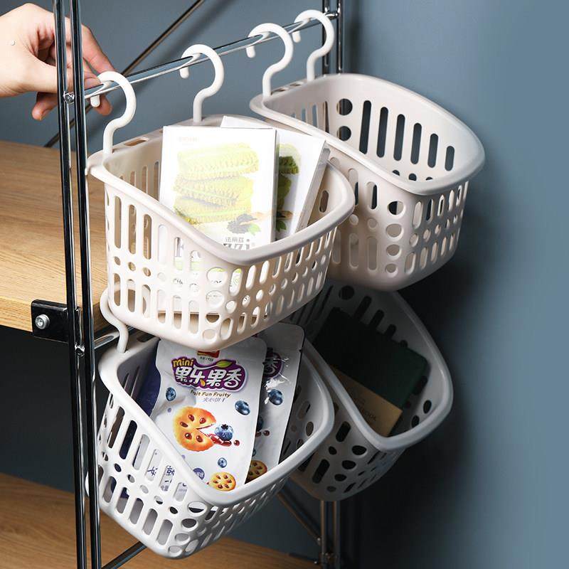 挂钩悬挂置物篮厨房挂篮卫生间浴室化妆用品收纳篮塑料篮子收纳筐,淘宝优惠券,粉丝福利购,淘宝优惠卷
