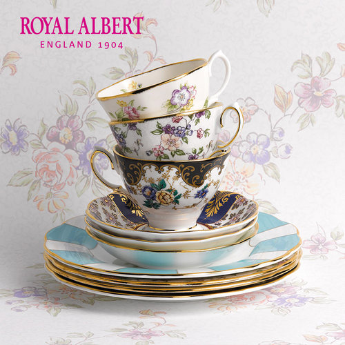 Royal Albert皇家阿尔伯特百年系列咖啡杯碟礼盒英式茶具中秋礼物 - 图0
