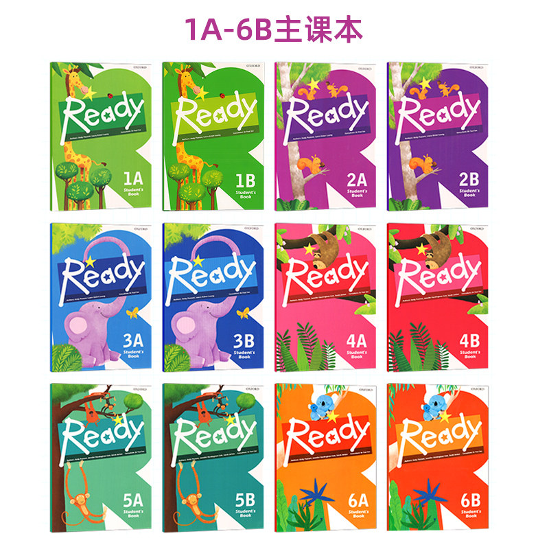 牛津少儿英语教材oxford ready 1A23456B主课本自学手册综合练习册听力语法五本套装Listening grammar workbook原版图书听说读写