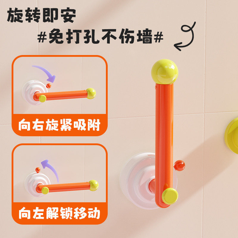 可伸缩发圈吸盘挂钩免打孔上墙皮筋头绳壁挂架卫生间发箍收纳神器 - 图0