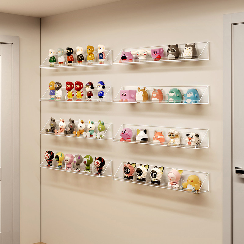 盲盒展示架壁挂墙上收纳泡泡玛特展示盒透明亚克力乐高手办置物架,淘宝优惠券,粉丝福利购,淘宝优惠卷