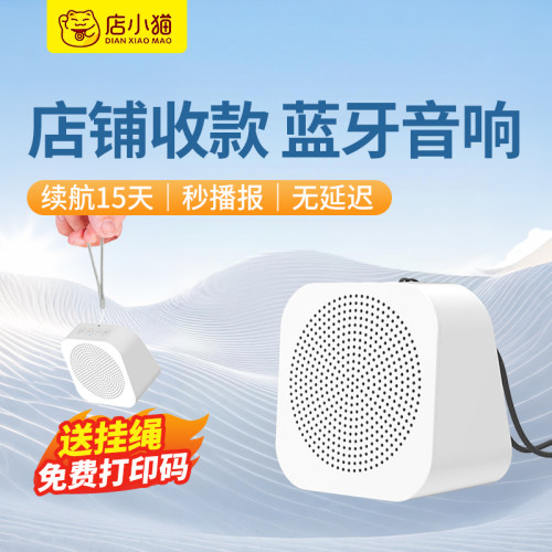 微信收款音响语音播报提示收付款二维码收钱蓝牙小音箱大音量喇叭 - 图0
