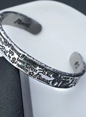 复古小众钛钢素款手镯