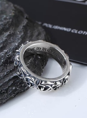 钛钢朋克复古超酷戒指