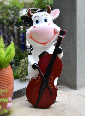 卡通卡通奶牛幼儿园院子装饰品