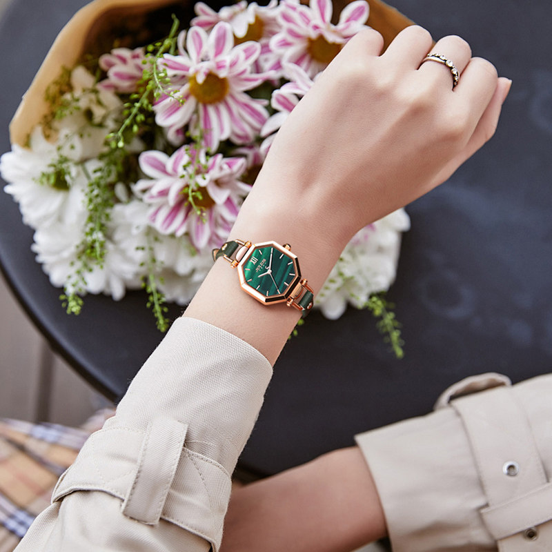 聚利时女菱形皮带复古潮流学生 iynmy伊研美国产腕表